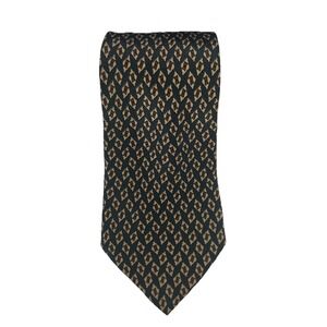 Today's Man GianCarlo Lamberti Navy‎ Geometric Design Silk Tie 4" 60"